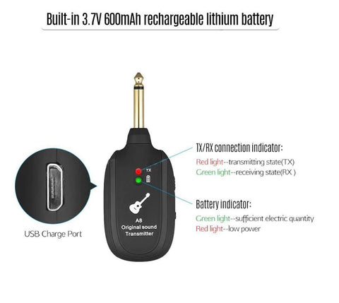 Guitar Wireless Transmitter System