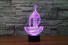 Image of 3D LED Meditation Yoga Nightlight Lamp