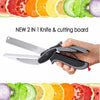 Image of Knife with Cutting Board Multipurpose Food Scissors Chopper