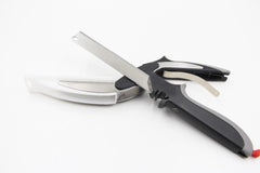 Knife with Cutting Board Multipurpose Food Scissors Chopper