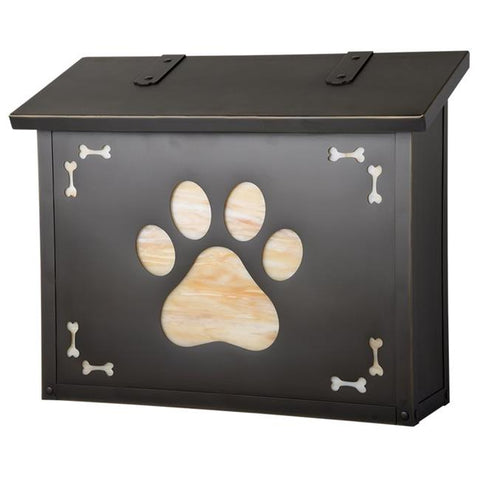 Americas Finest Lighting AF-2003-NV-CH Dog Paw Large Mailbox