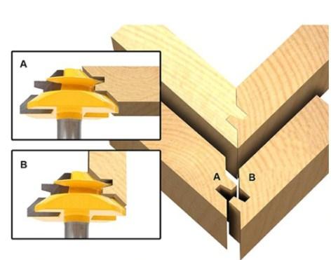 45 Degree Woodworking Tenon Cutter Bit