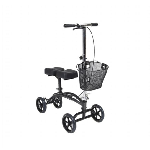 Dual Pad Steerable Knee Walker with Basket