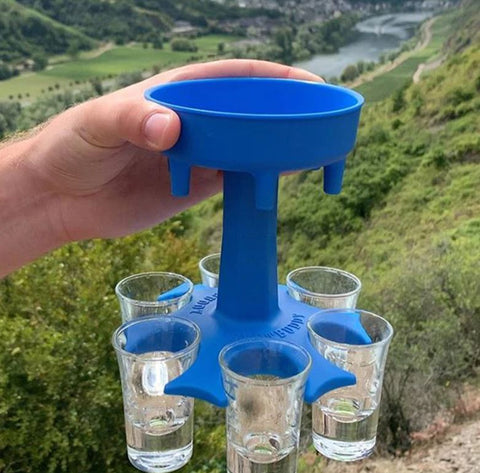 6 Shot Glass Dispenser Holder Party Gift