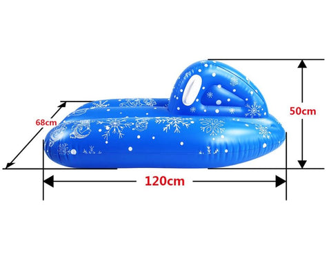 Inflatable Snow Tube Sled Boat Winter Snow Fun